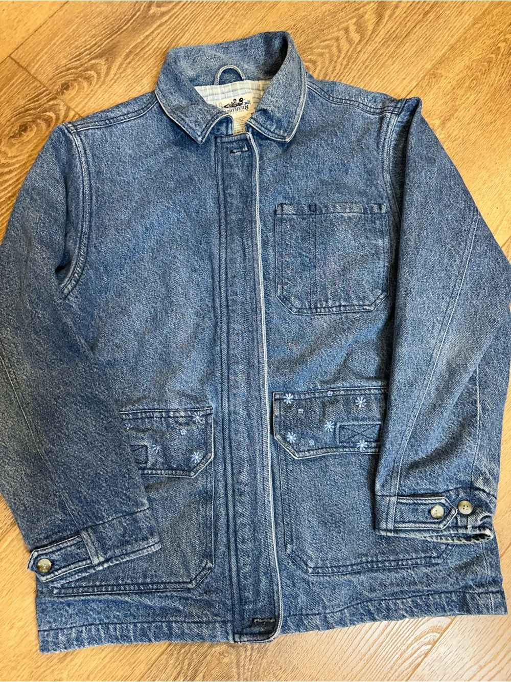 Vintage northern reflections women’s Blue Denim chore coat S